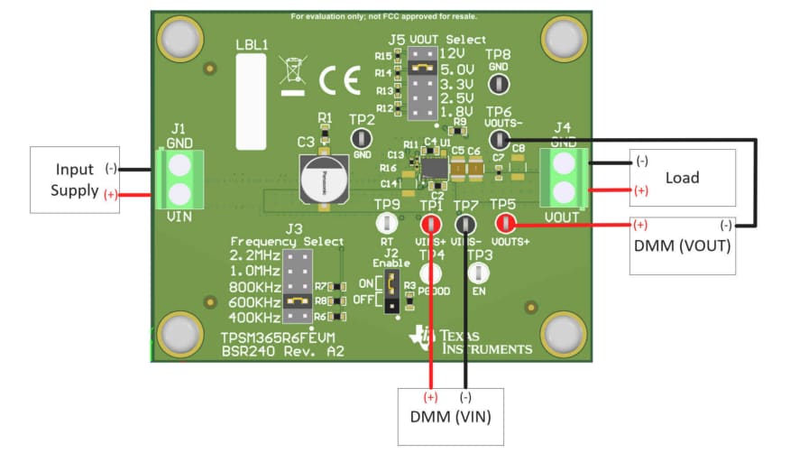 Location Circuit - Texas Instruments TPSM365R6FEVM Evaluation Board